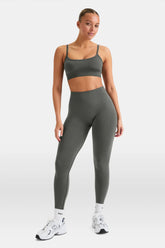 Sculpt Seamless Scrunch Legging - Dark Olive Marl