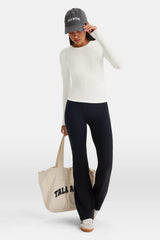 365 Core Cotton Long Sleeve T-Shirt - Ivory