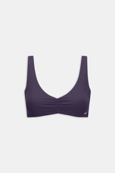 DayFlex Ruched Front Sports Bra - Purple Dusk