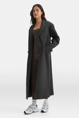 Longline Blazer Coat - Black