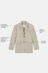 Everyday Tailoring Oversized Blazer - Pistachio