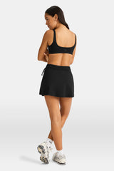DayFlex Side Tie Skort - Shadow Black