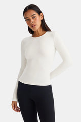 365 Core Cotton Long Sleeve T-Shirt - Ivory