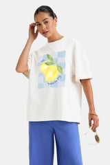 Lemon Graphic Tee - Ivory