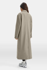 Longline Blazer Coat - Soft Khaki