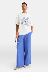 Olive Graphic Tee - White